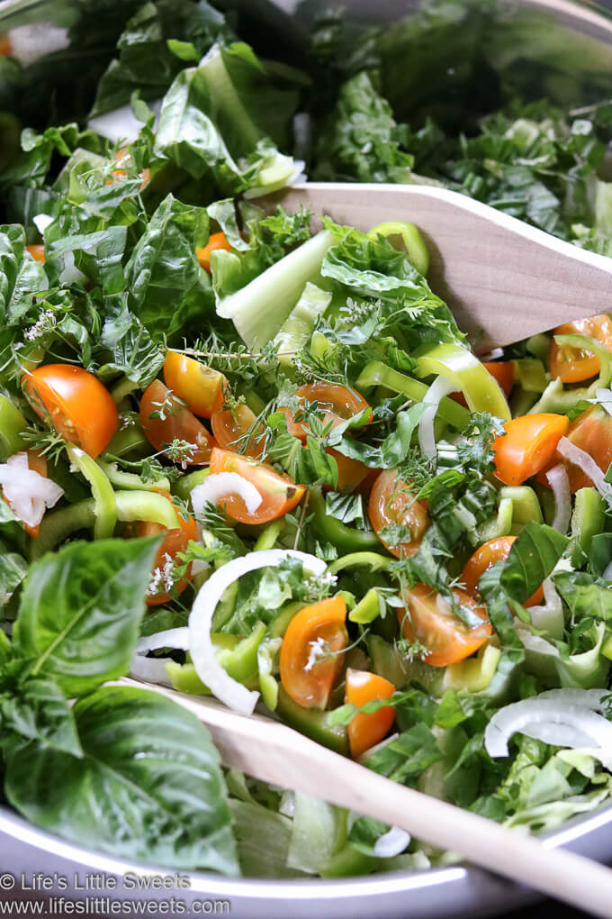 Cherry Tomato Sweet Pepper Herbs Salad