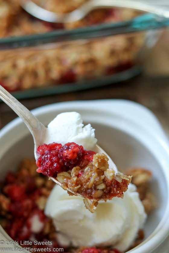 Blackberry Wineberry Crisp (Recipe, Fruit, Berries) Life's Little Sweets