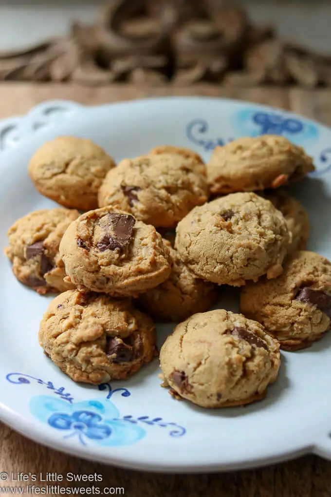 a plate of small cookies