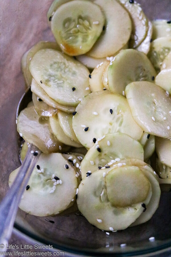 Sesame Soy Sauce Cucumber Salad (Sesame Oil, Olive Oil, Vegan) Life's