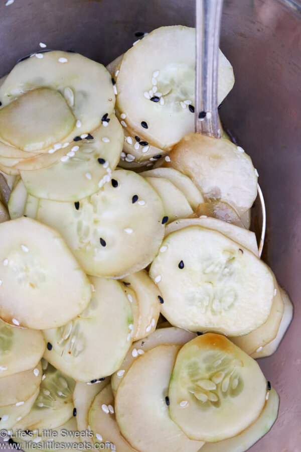 Sesame Soy Sauce Cucumber Salad (Sesame Oil, Olive Oil, Vegan) Life's