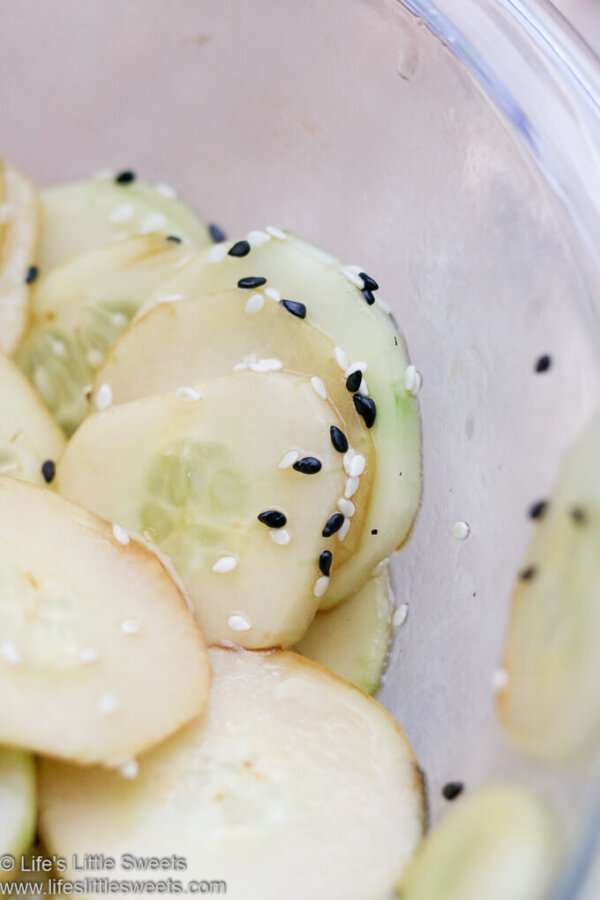 Sesame Soy Sauce Cucumber Salad (Sesame Oil, Olive Oil, Vegan) Life's
