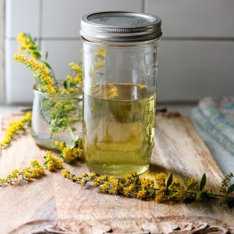 Goldenrod Simple Syrup