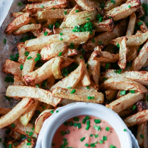 Air Fryer Kohlrabi Fries