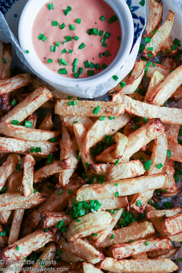 Air Fryer Kohlrabi Fries Recipe (Vegan, GF) Life's Little Sweets