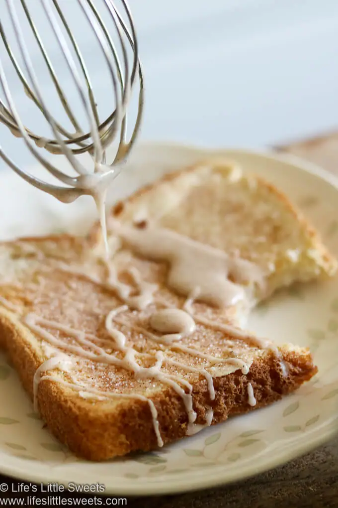 Chai Spice Icing Glaze on toast