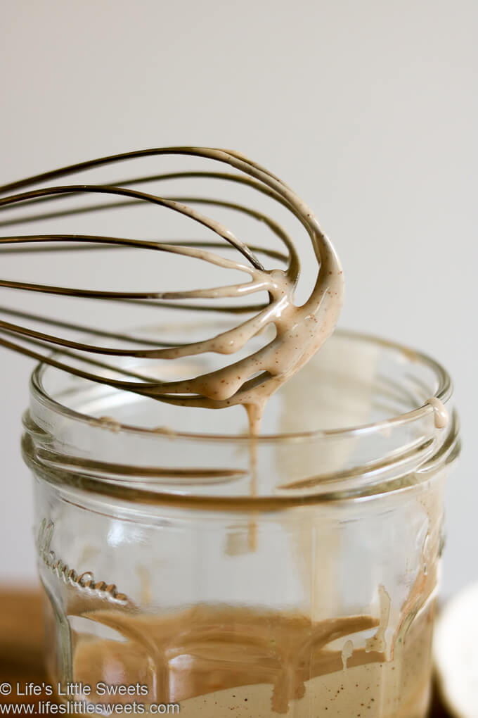 Chai Spice Icing Glaze on a whisk