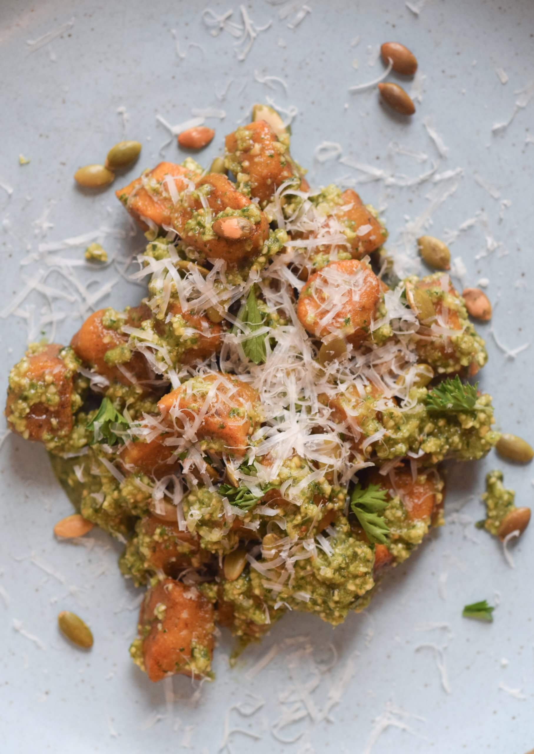 Pumpkin Gnocchi with Pepita Pesto