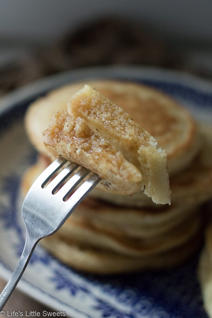Pancakes on a fork