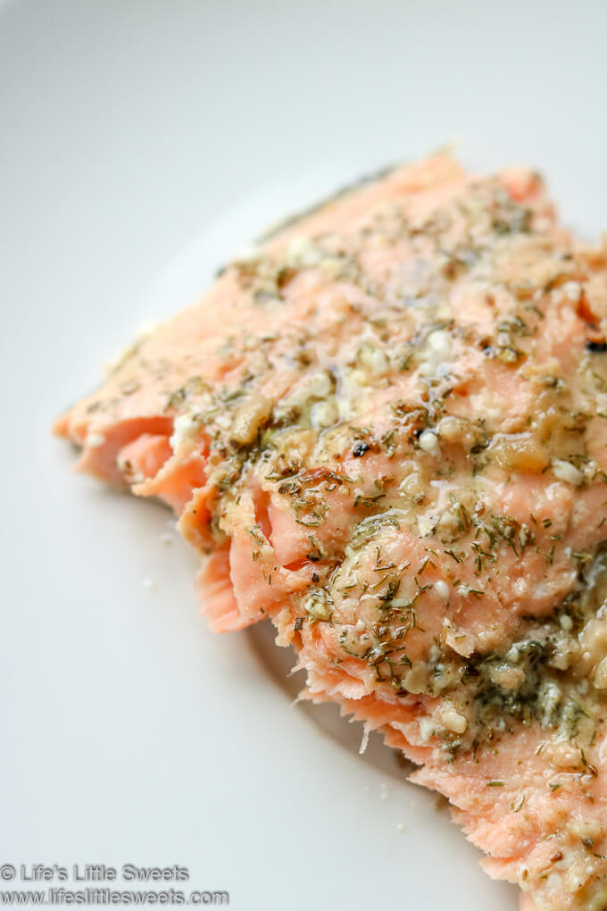 Dill Dijon Garlic Baked Salmon filet