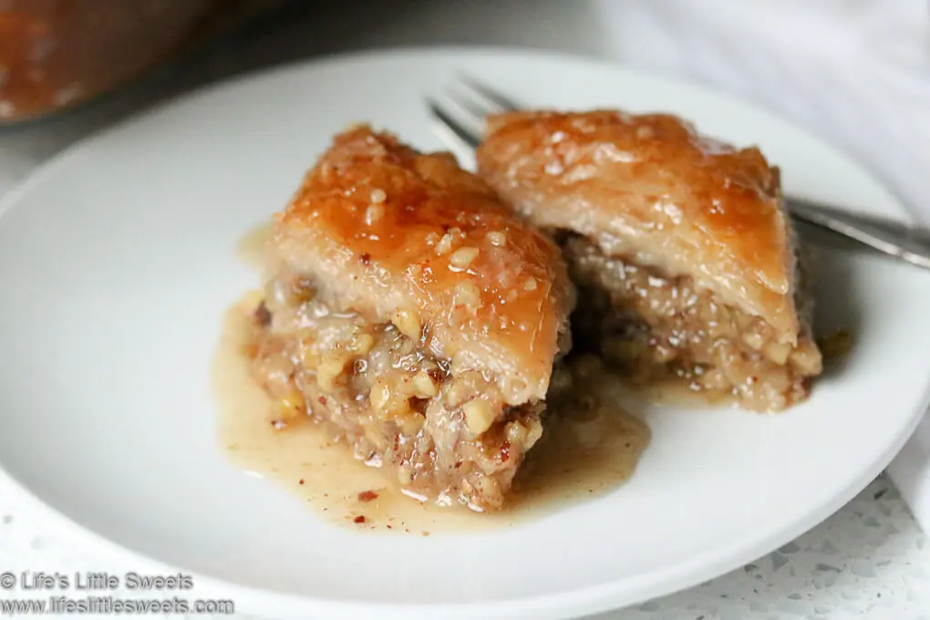 Maple Syrup Baklava Recipe (Dessert) Life's Little Sweets
