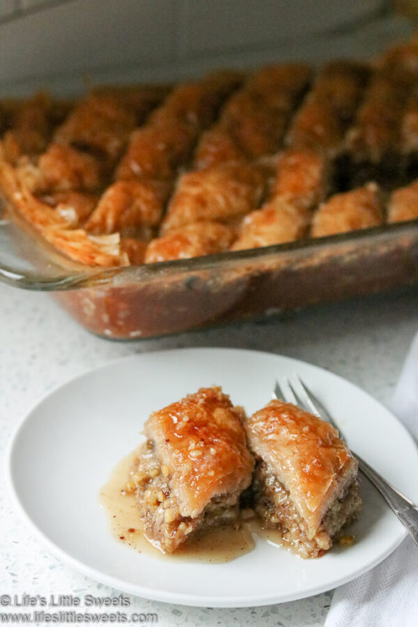 Maple Syrup Baklava Recipe (Dessert) Life's Little Sweets