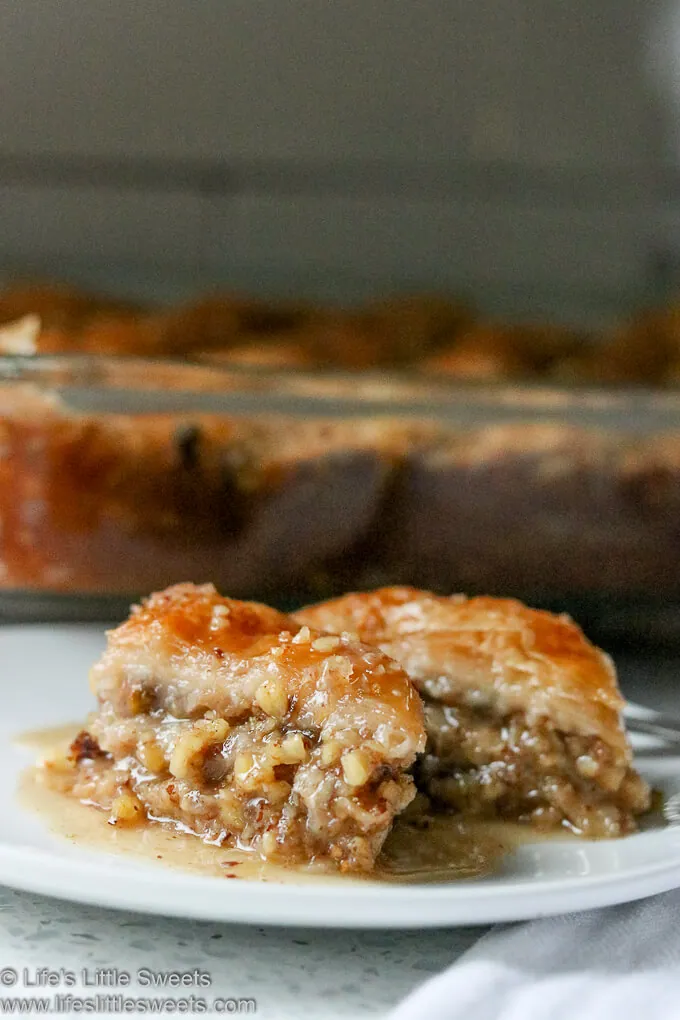 Maple Syrup Baklava close up