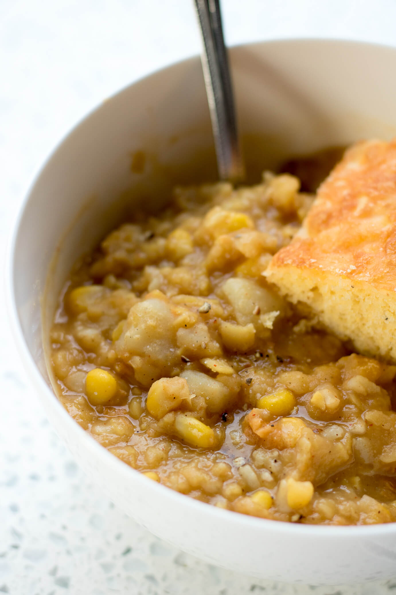 Yellow Split Pea Soup (Vegetarian, Spicy Option) Life's Little Sweets