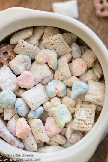 Leprechaun Bait Recipe close up in a white bowl