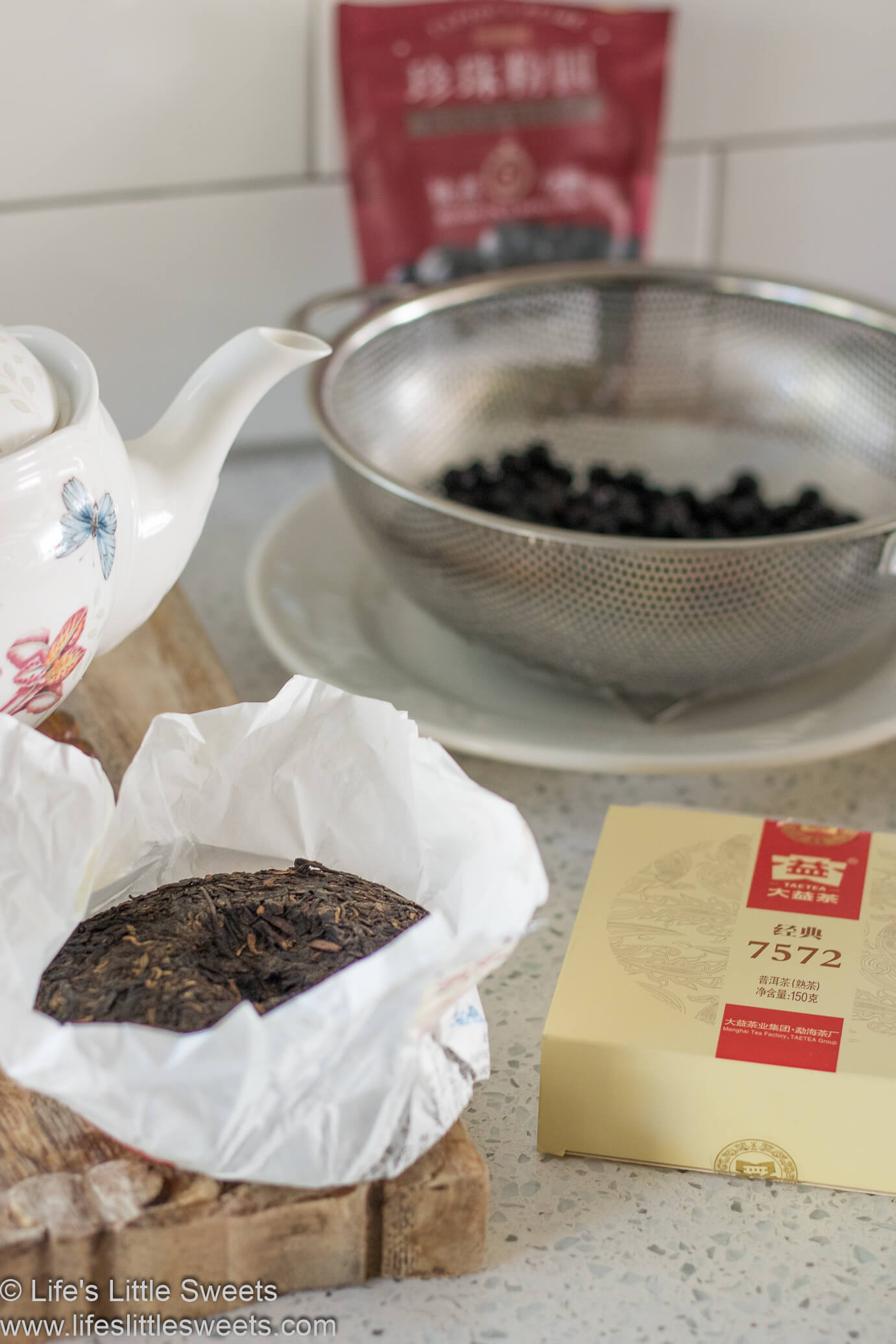 ingredients for Bubble Tea Recipe (Boba Tea)