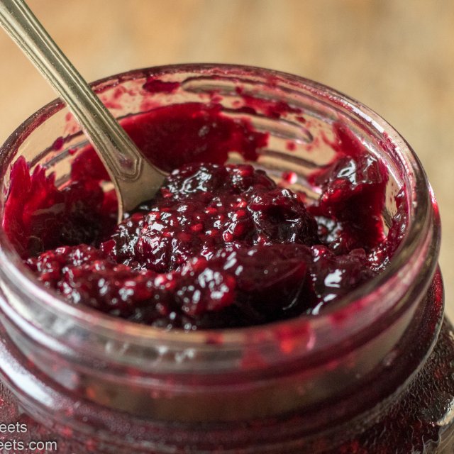 How to Make Basic Fruit Jam without Pectin (Wineberry Blueberry Jam