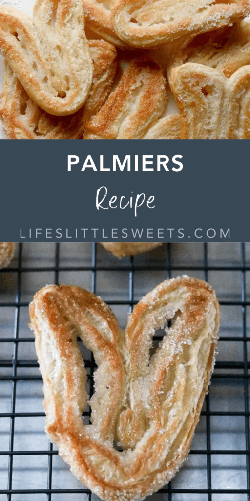 palmiers recipe with text overlay