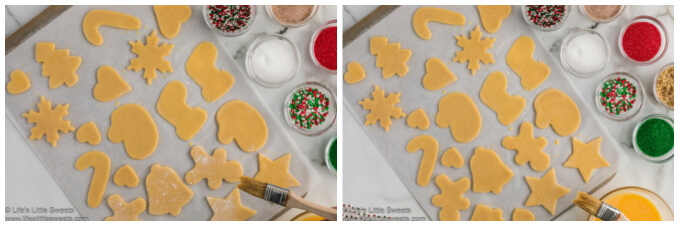 collage of how to make sand tart cookies