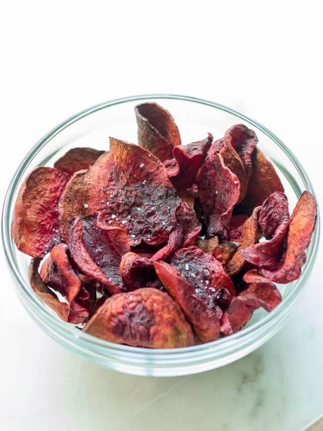 Air Fryer Beet Chips Story