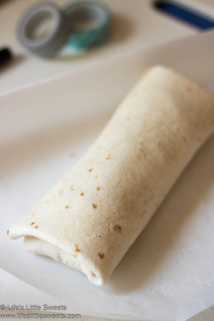 Homemade Breakfast Burrito Wraps close up