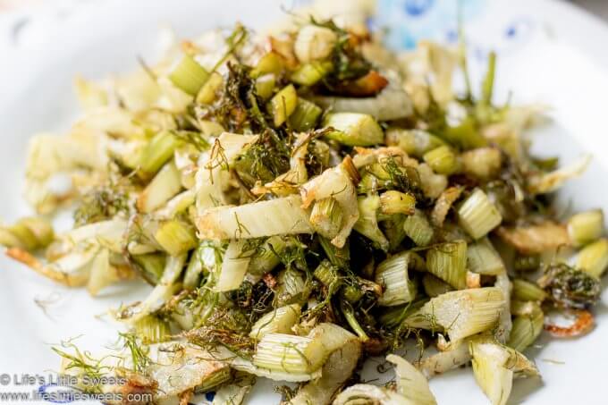 Pan-Fried Fennel up close on plate
