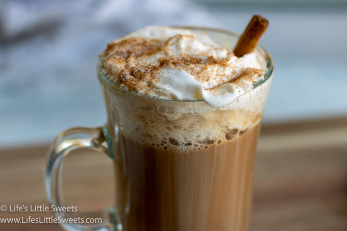 Nutella coffee with cinnamon