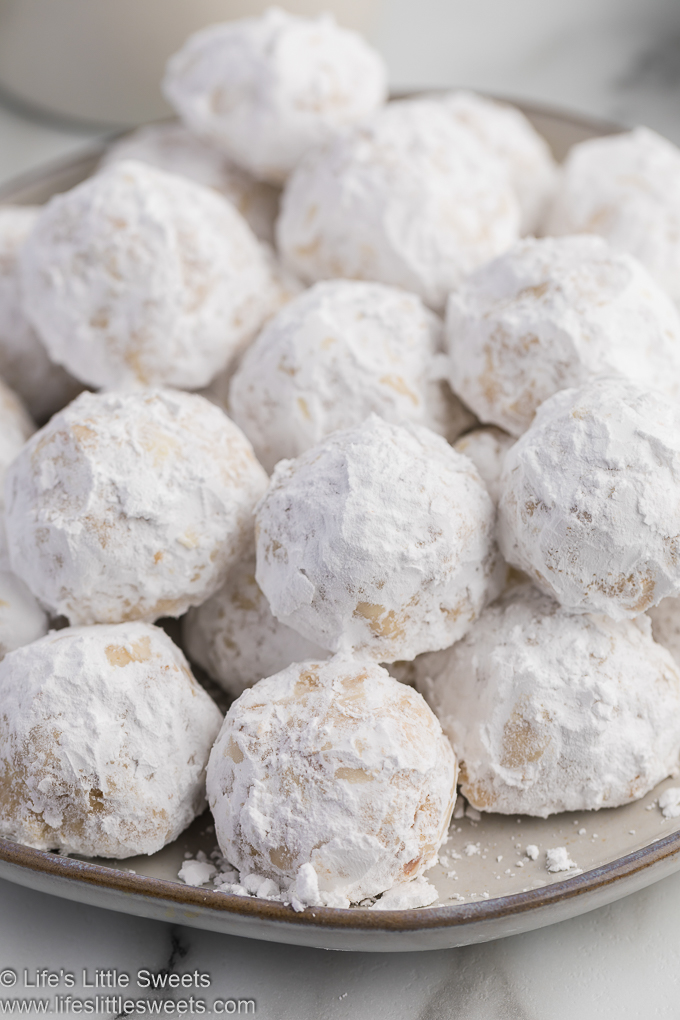 Russian Tea Cakes on a plate