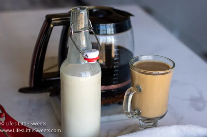 Hazelnut Creamer recipe in swing top bottle