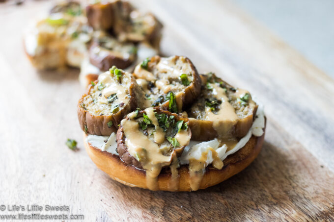Bagel with Roasted Eggplant