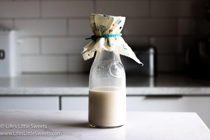 How to Make Oat Milk in a white kitchen
