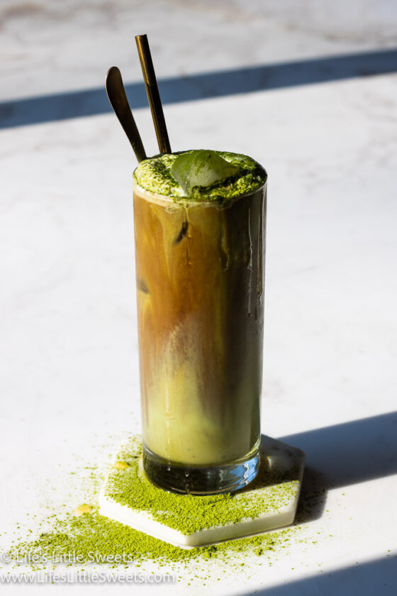 Iced Coconut Milk Matcha Latte Recipe Life's Little Sweets