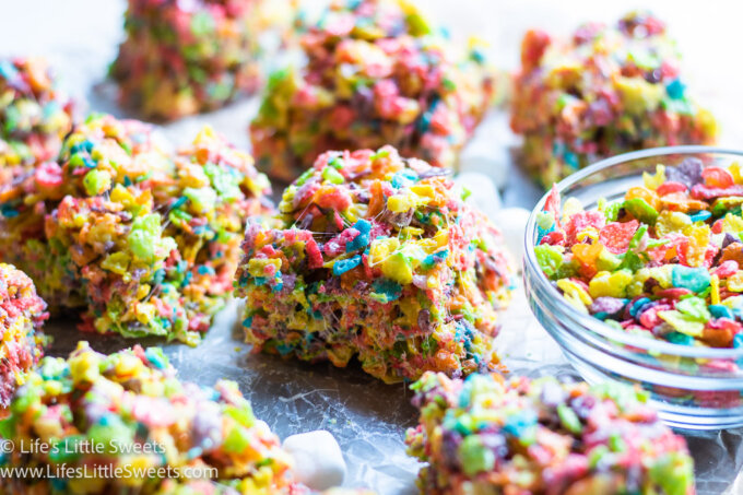 colorful rice cereal treats