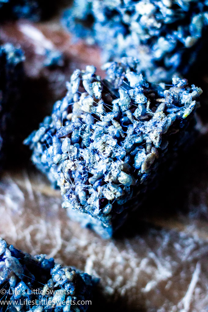 a single blue color Rice Krispies Treats