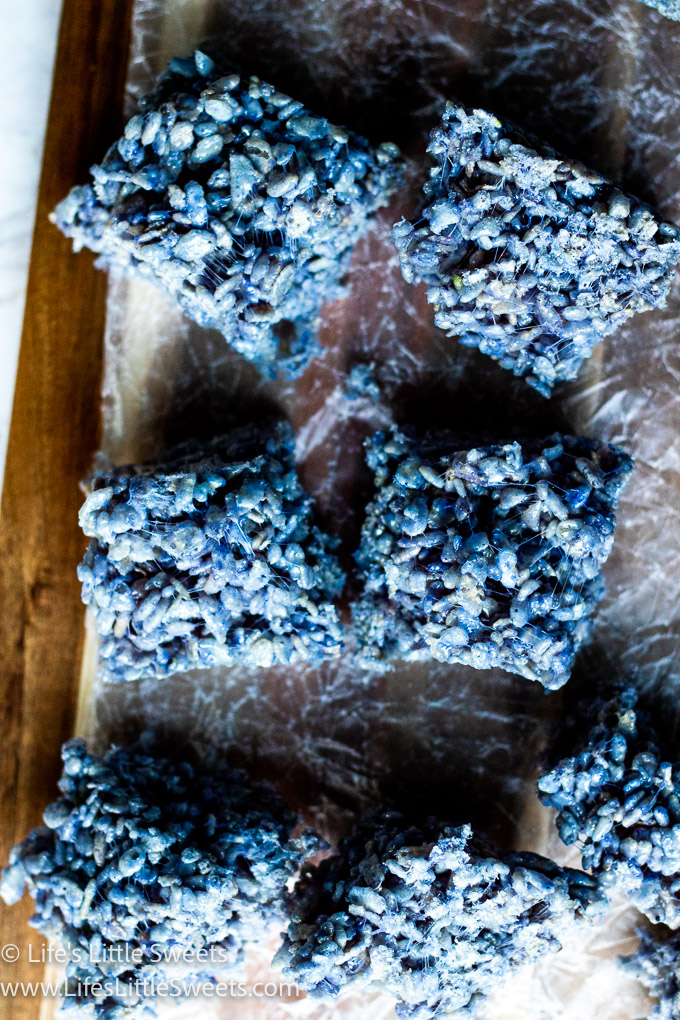 blue color Rice Krispies Treats