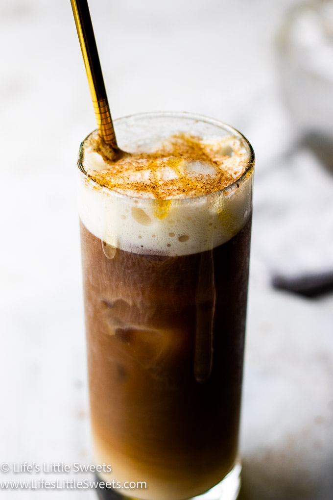 Soy Milk Iced Coffee Recipe with foam