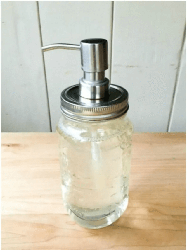 DIY Mason Jar Soap Dispenser with Lemi Shine Story