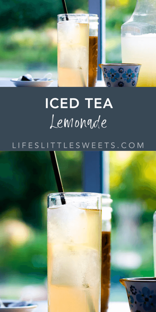 iced tea lemonade with text overlay