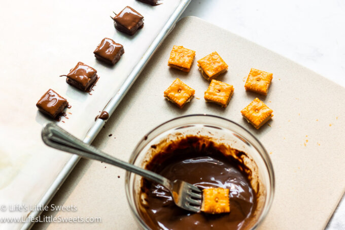 Chocolate-Covered Peanut Butter Cheez-Its