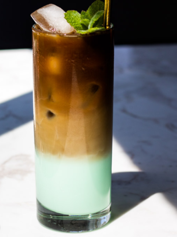 Crème de Menthe Iced Coffee Story Poster Image