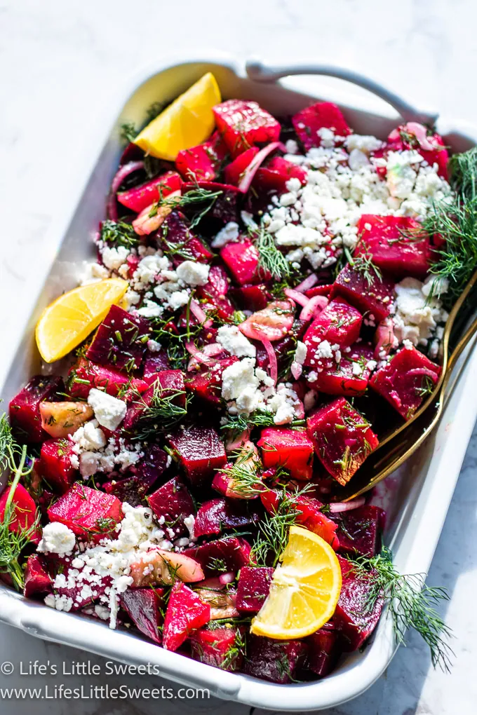 beet salad with lemon and dill