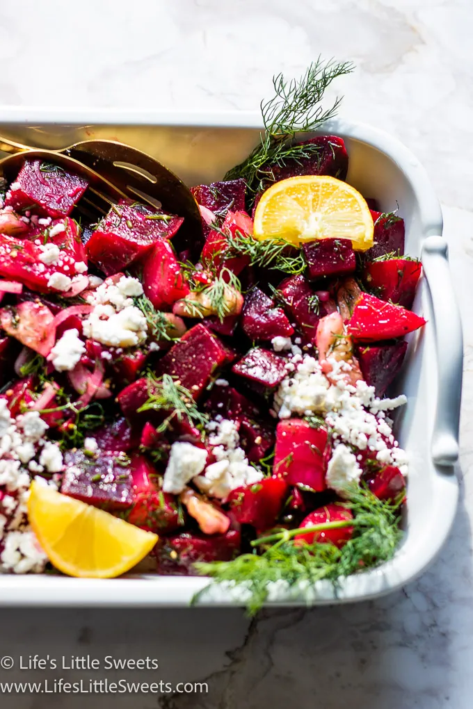 beet salad with lemon