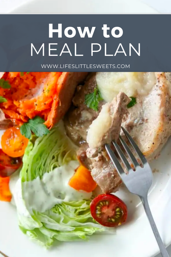 How to Meal Plan test over a picture of wedge salad