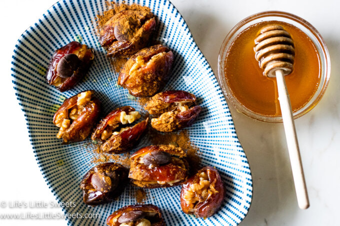 stuffed dates on a plate