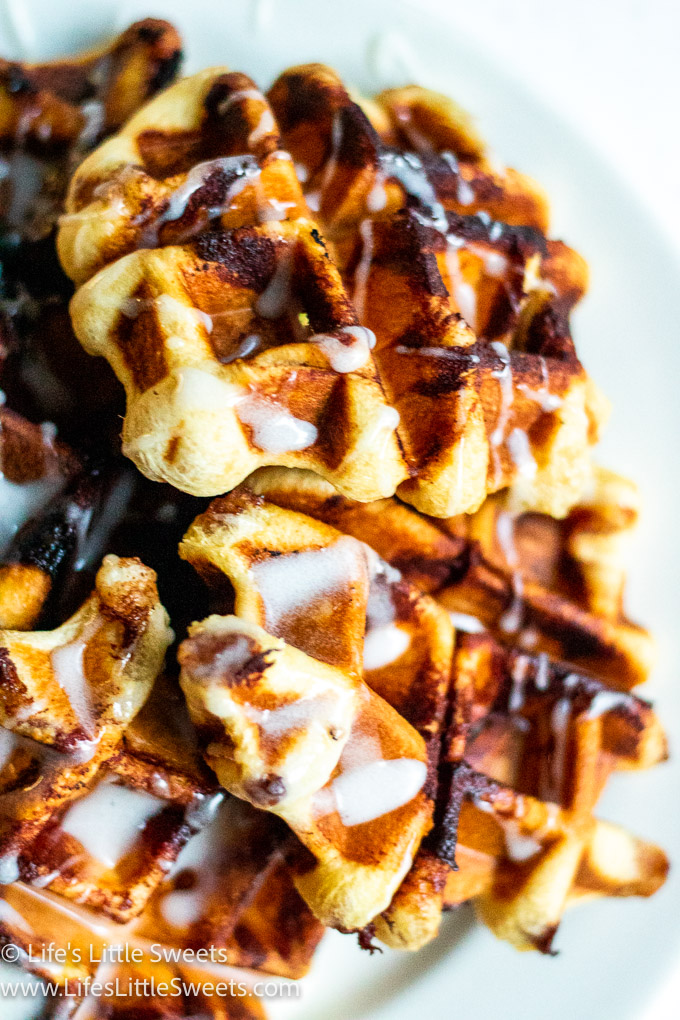 frosting all over waffles