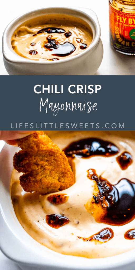chili crisp mayonnaise with text overlay