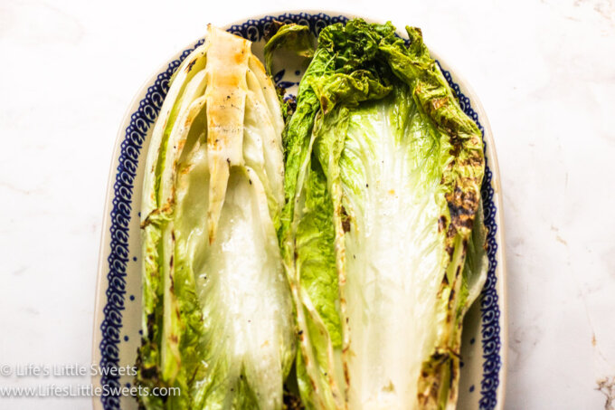 1 head of Napa cabbage cooked on a rounded platter