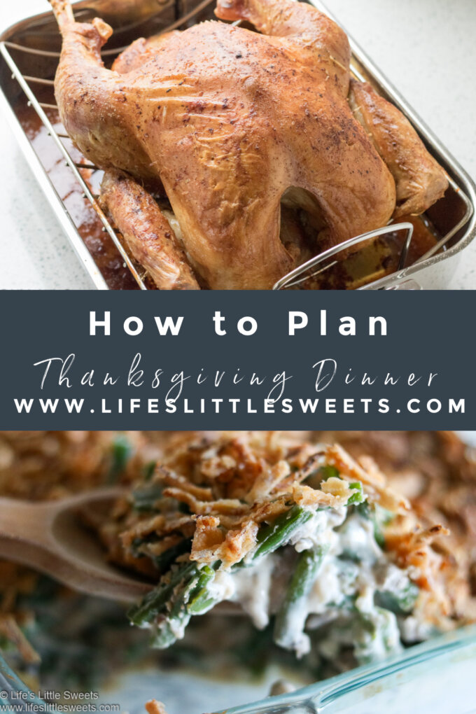 How to Plan Thanksgiving Dinner Pinterest collage with text