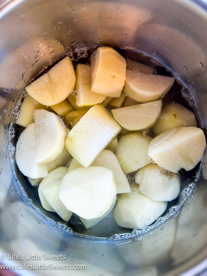 cooked white Russet potatoes in an Instant Pot before cooking