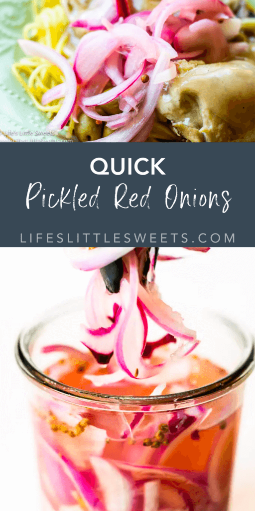 quick pickled red onions with text overlay